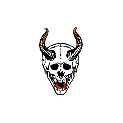 タトゥーシール 角ドクロ(タトゥー)