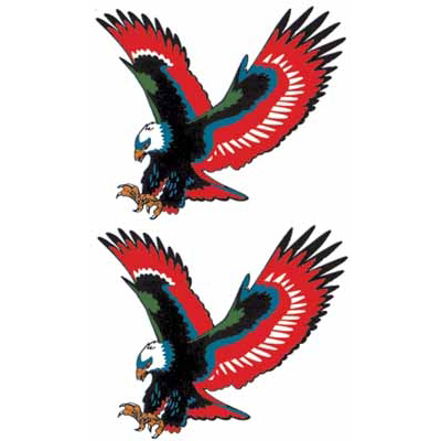 タトゥーシール 赤鷲(タトゥー)