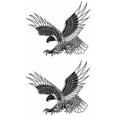 タトゥーシール 黒鷲(タトゥー)