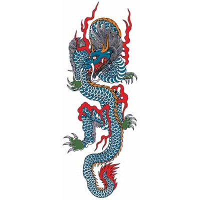 タトゥーシール 青龍(タトゥー)