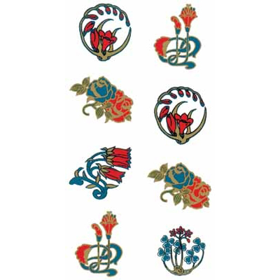 タトゥーシール アールヌーボ2(タトゥー)