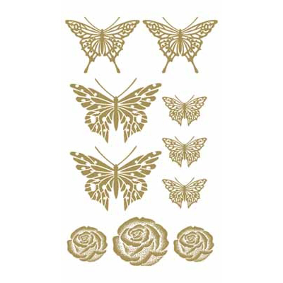 タトゥーシール 黄金蝶(タトゥー)