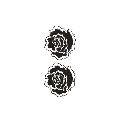 タトゥーシール 黒薔薇(タトゥー)