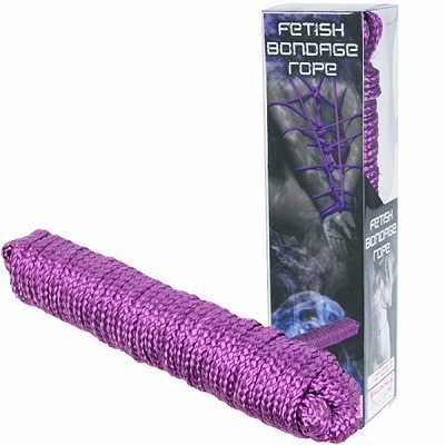 フェティッシュボンデージロープ (パープル)(拘束具)