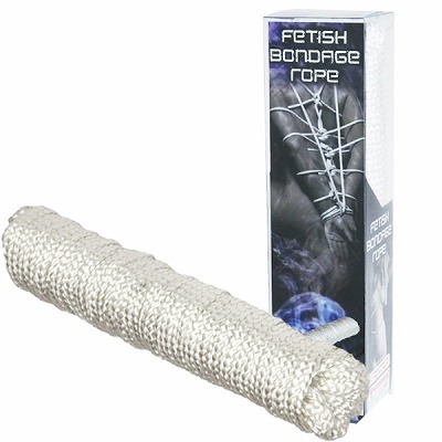 フェティッシュボンデージロープ (パールホワイト)(拘束具)