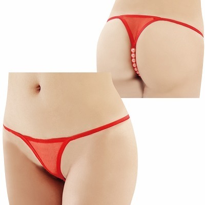 アダルトパールレッドショーツ(ランジェリー)