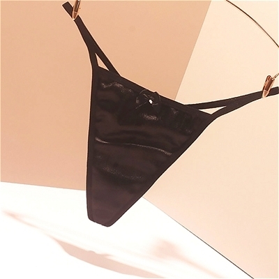 GB−794 ミニミニパールパンティ (ブラック)(ランジェリー)