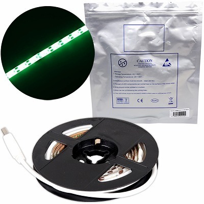 USB接続式LEDテープライト (緑色−900mm)(特殊アイテム)